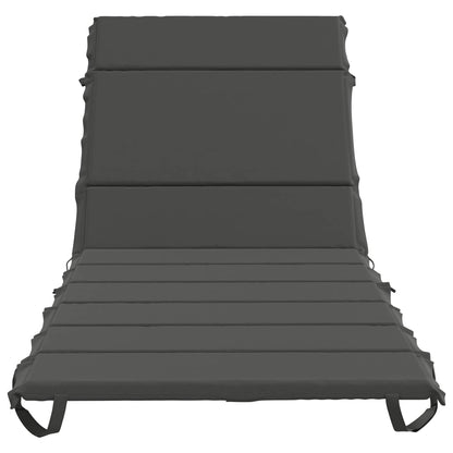 Ligstoel Kussen GEMERT 100% Polyester Antraciet 200 x 80 x 3 cm