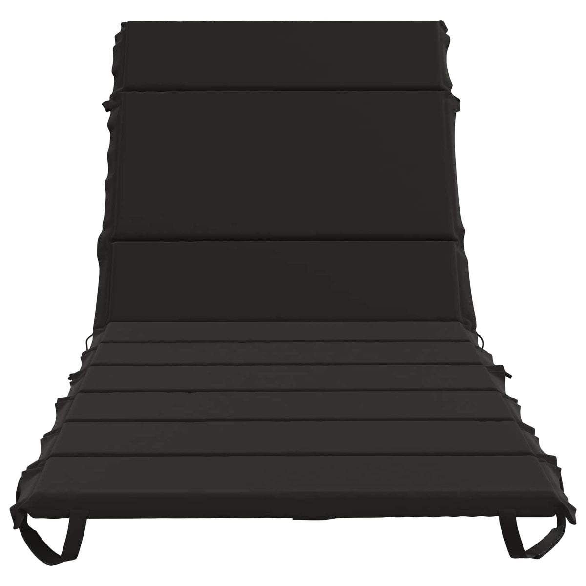 Ligstoel Kussen GEMERT 100% Polyester Zwart 200 x 80 x 3 cm