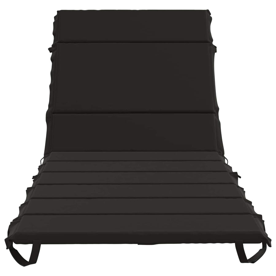 Ligstoel Kussen GEMERT 100% Polyester Zwart 200 x 80 x 3 cm