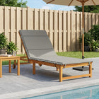 Ligstoel Kussen GEMERT 100% Polyester Grijs 200 x 80 x 3 cm