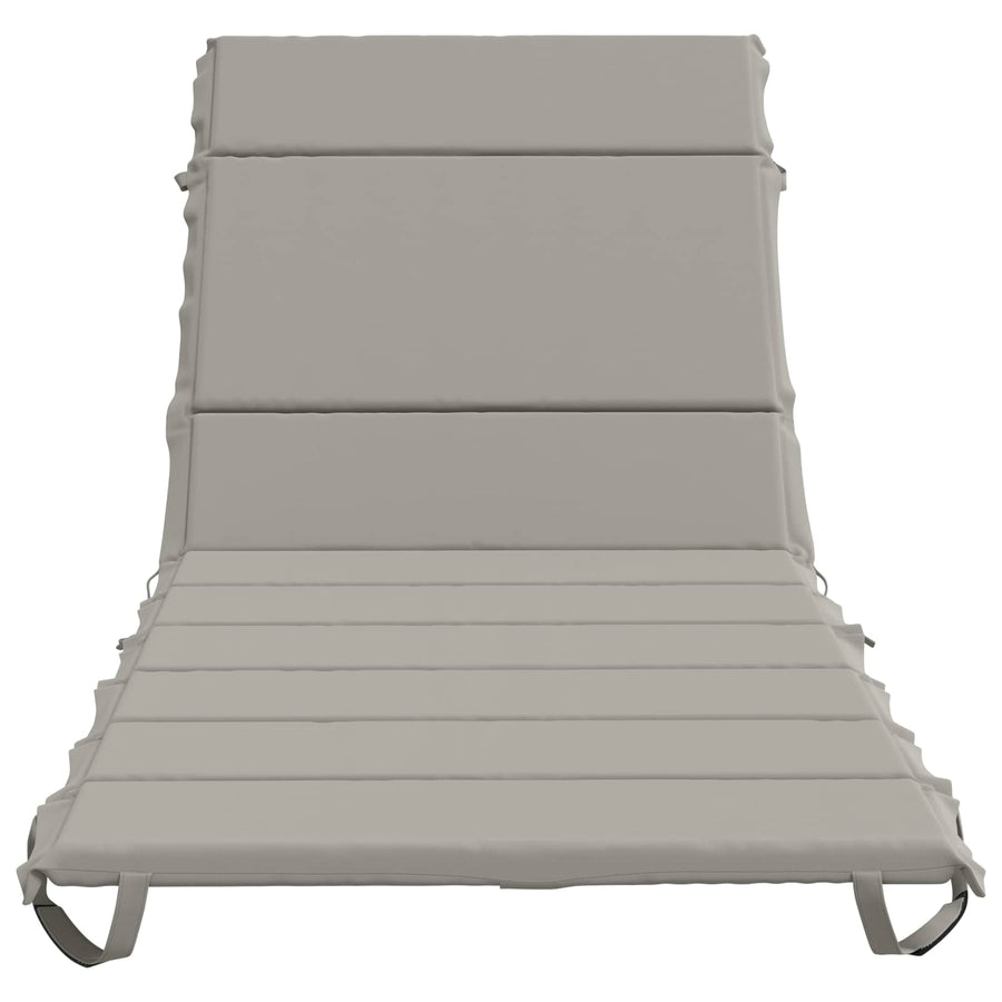 Ligstoel Kussen GEMERT 100% Polyester Grijs 200 x 80 x 3 cm