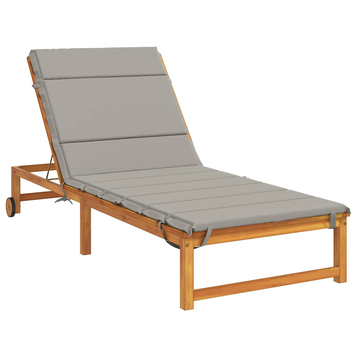 Ligstoel Kussen GEMERT 100% Polyester Grijs 200 x 80 x 3 cm