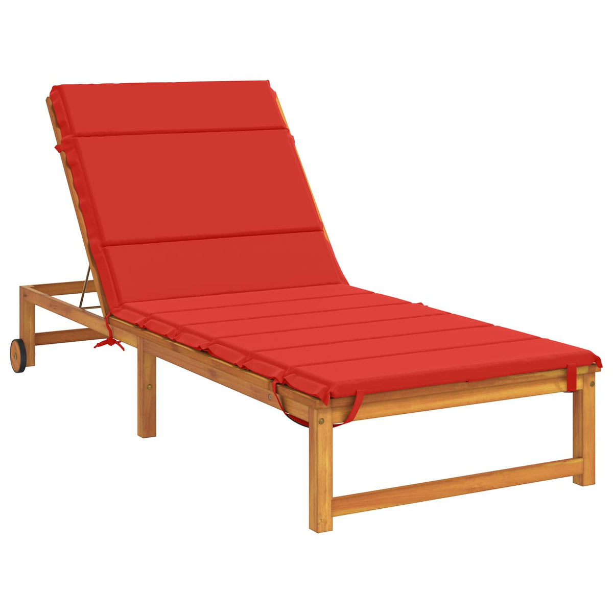 Ligstoel Kussen GEMERT 100% Polyester Rood 200 x 80 x 3 cm