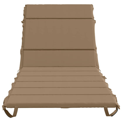 Ligstoel Kussen GEMERT 100% Polyester Taupe 200 x 80 x 3 cm