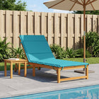 Ligstoel Kussen GEMERT 100% Polyester Turquoise 200 x 70 x 3 cm