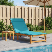 Ligstoelkussen turquoise 200x70x3 cm polyester