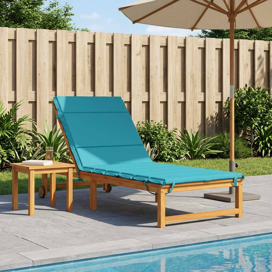 Ligstoel Kussen GEMERT 100% Polyester Turquoise 200 x 70 x 3 cm