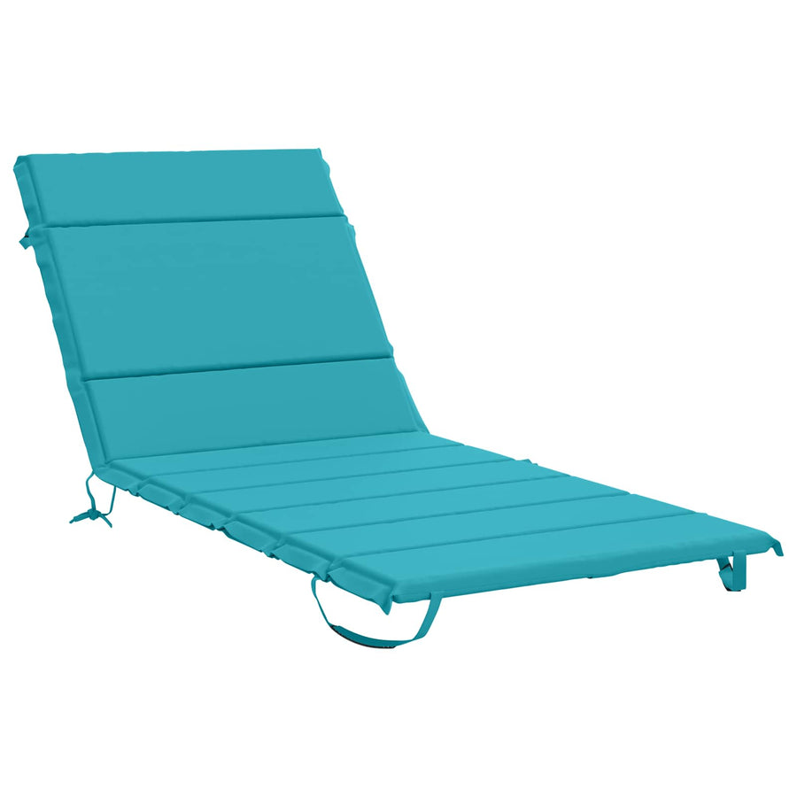 Ligstoel Kussen GEMERT 100% Polyester Turquoise 200 x 80 x 3 cm