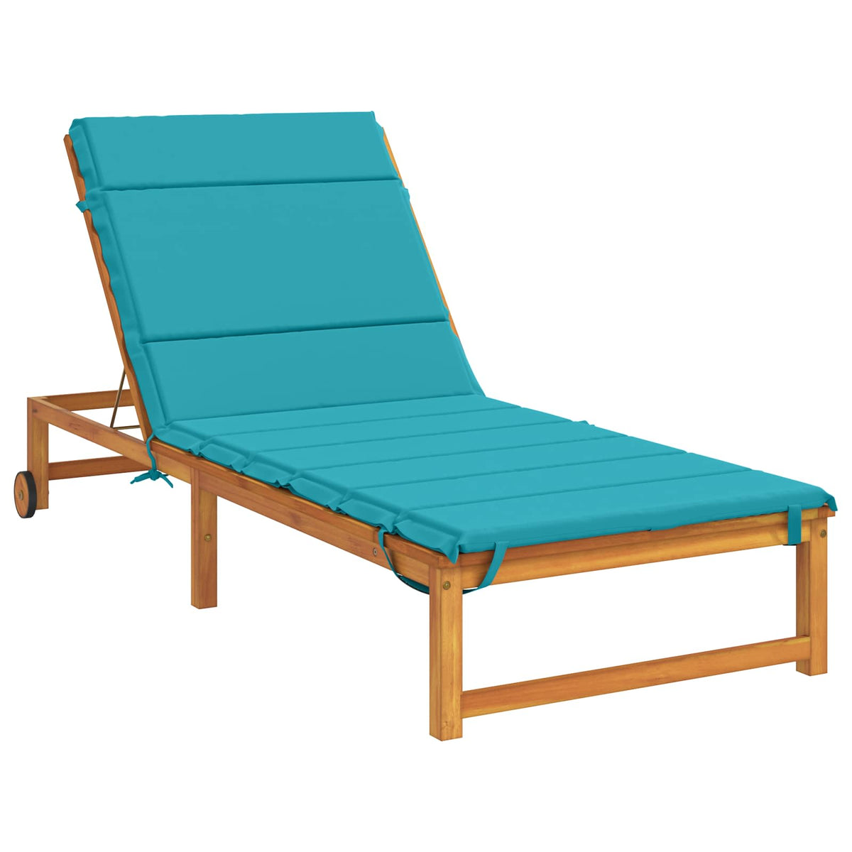 Ligstoel Kussen GEMERT 100% Polyester Turquoise 200 x 80 x 3 cm