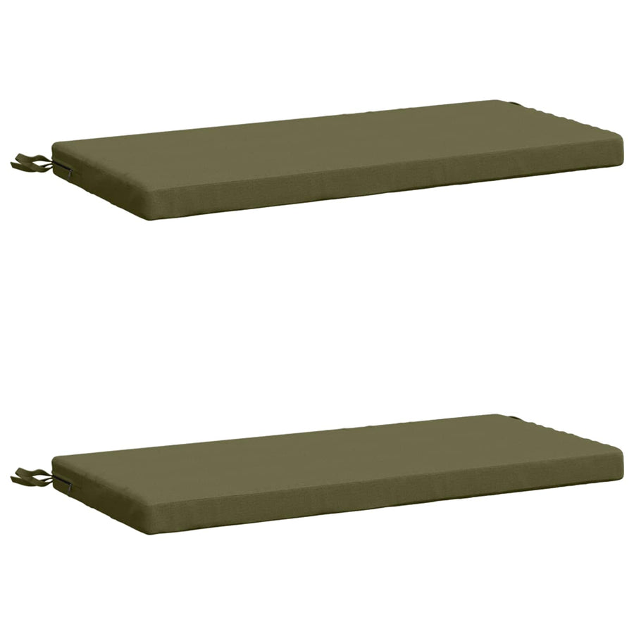 2-delige Bankkussens SOEST 2 st 100% Polyester Olijfgroen