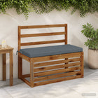 Bankkussen 80x40x5 cm blauw polyester