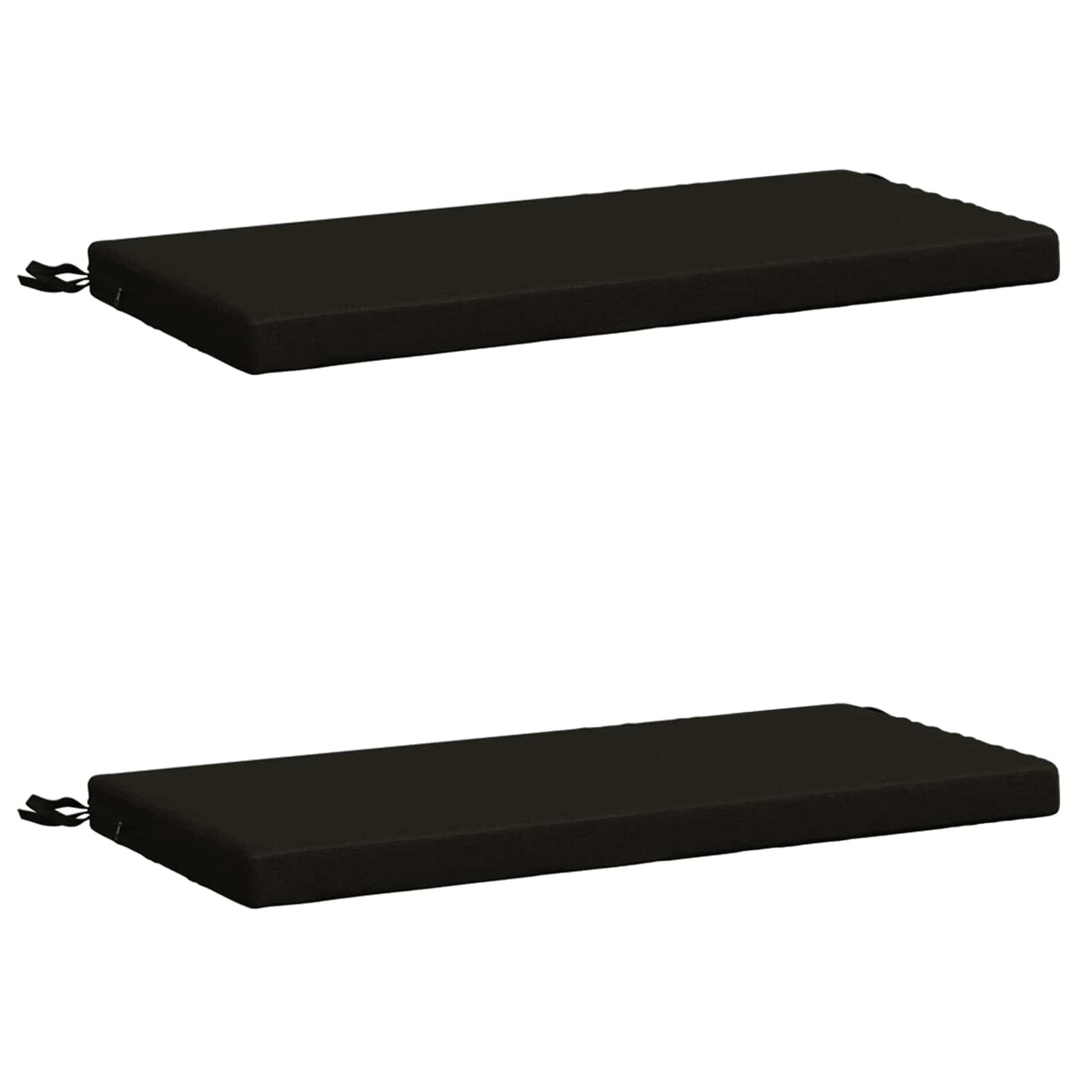 2-delige Bankkussens SOEST 2 st 100% Polyester Zwart