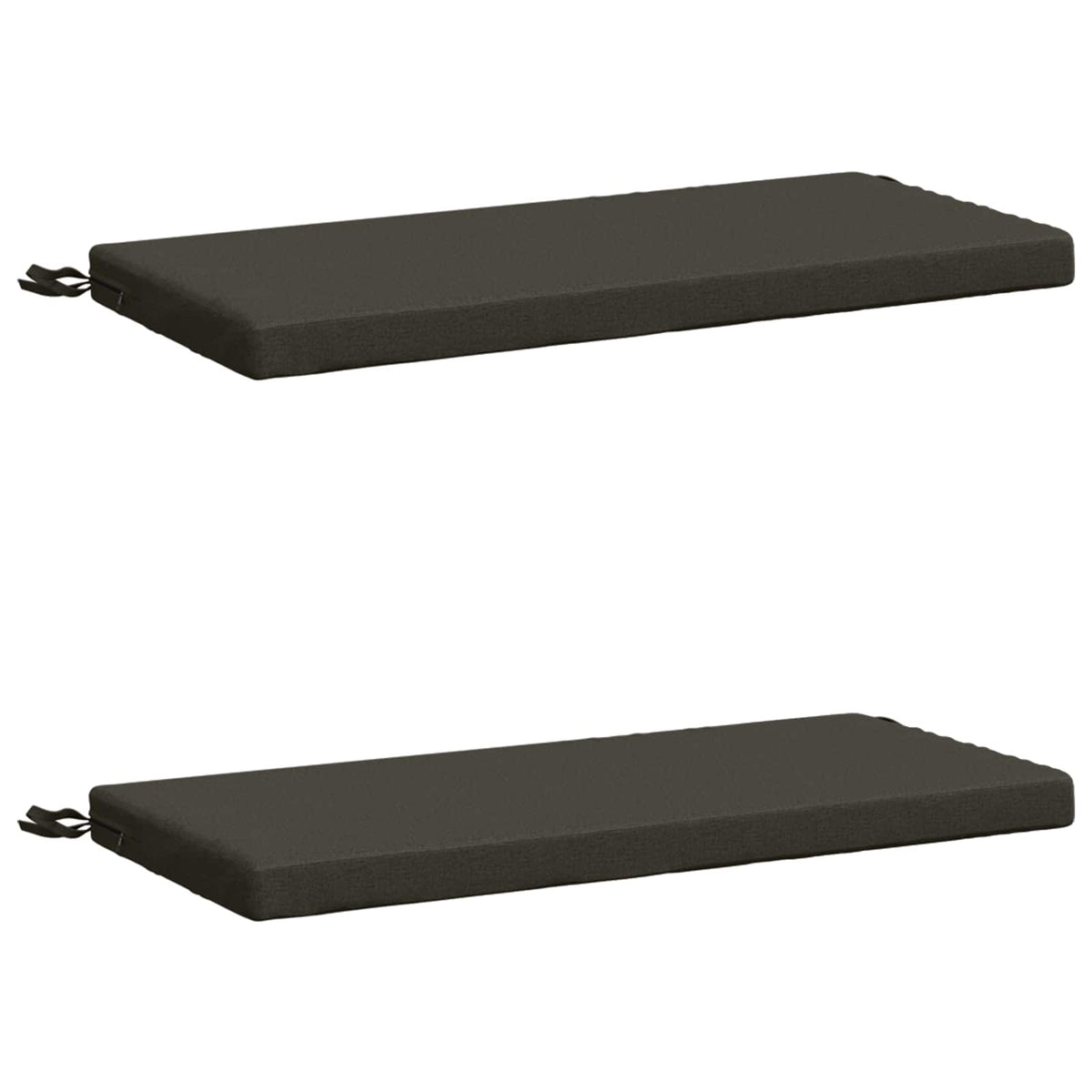 2-delige Bankkussens SOEST 2 st 100% Polyester Antraciet