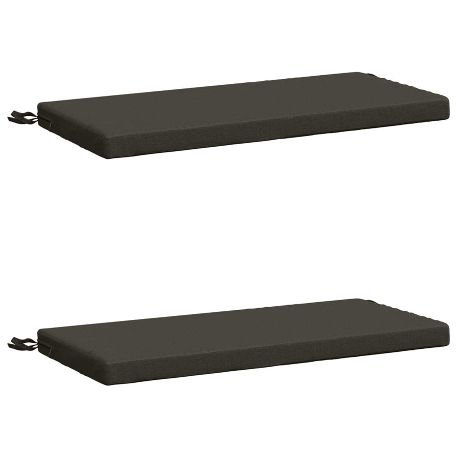 2-delige Bankkussens SOEST 2 st 100% Polyester Antraciet