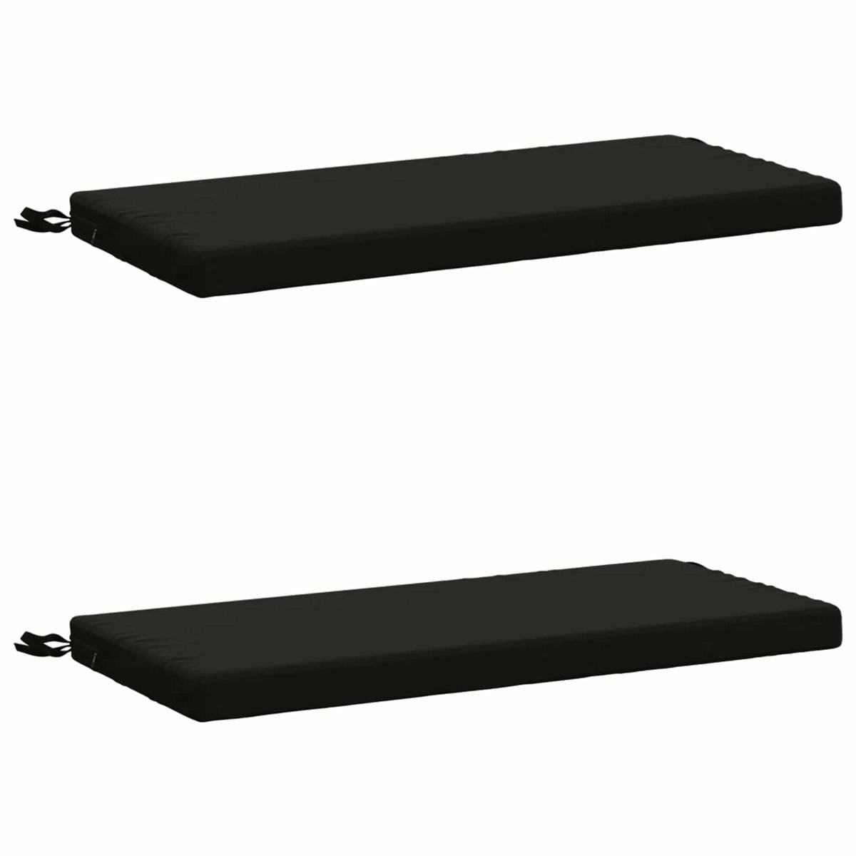 2-delige Bankkussens SOEST 2 st 100% Polyester Zwart