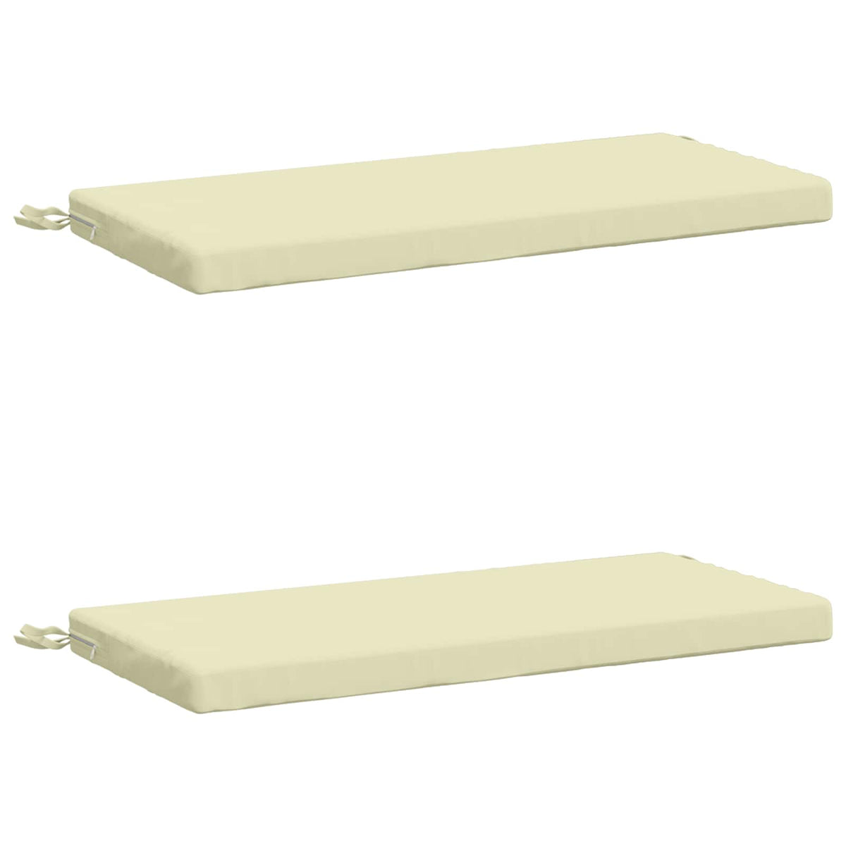 2-delige Bankkussens SOEST 2 st 100% Polyester Crèmekleurig