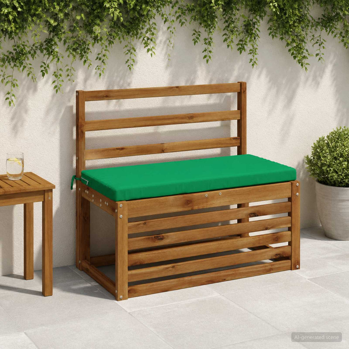 2-delige Bankkussens SOEST 2 st 100% Polyester Groen