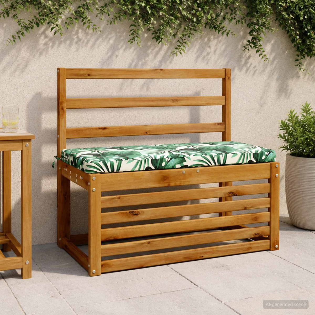 2-delige Bankkussens SOEST 2 st 100% Polyester Bladpatroon