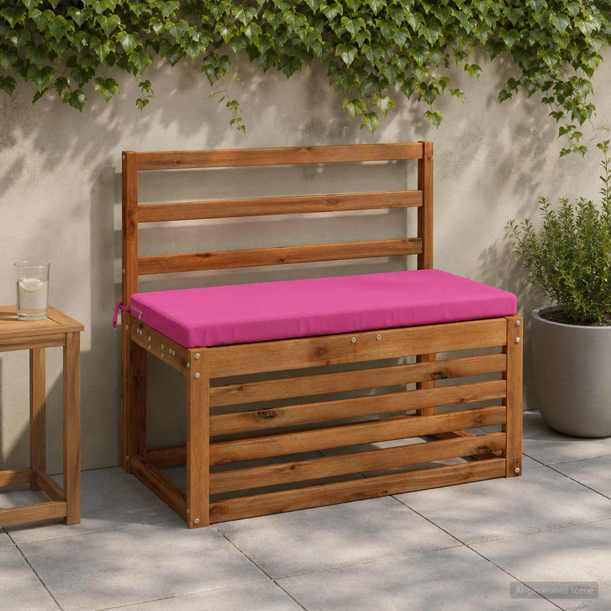 2-delige Bankkussens SOEST 2 st 100% Polyester Roze