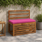 Bankkussen roze 80 x 40 x 5 cm polyester