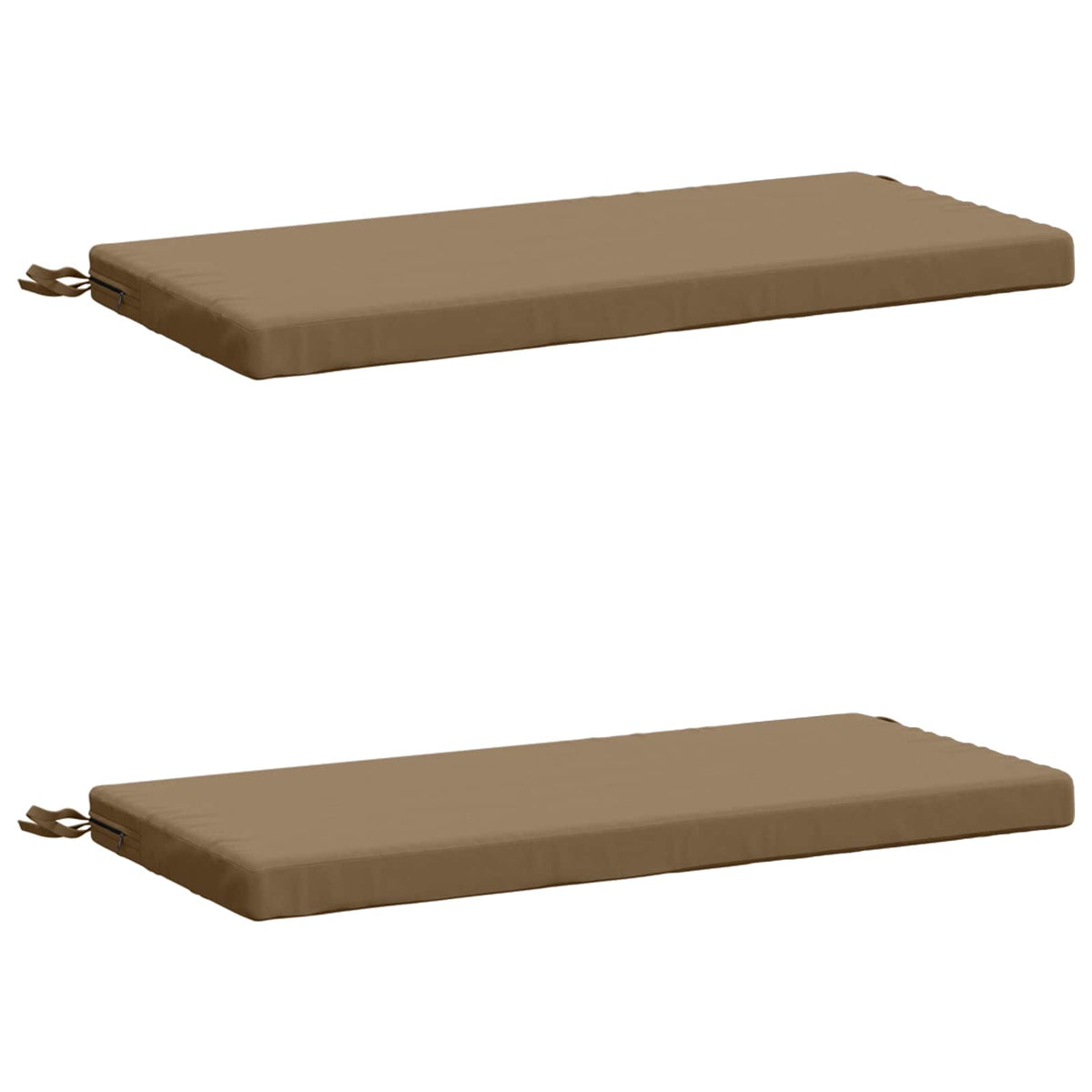 2-delige Bankkussens SOEST 2 st 100% Polyester Taupe