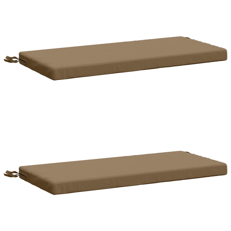 2-delige Bankkussens SOEST 2 st 100% Polyester Taupe