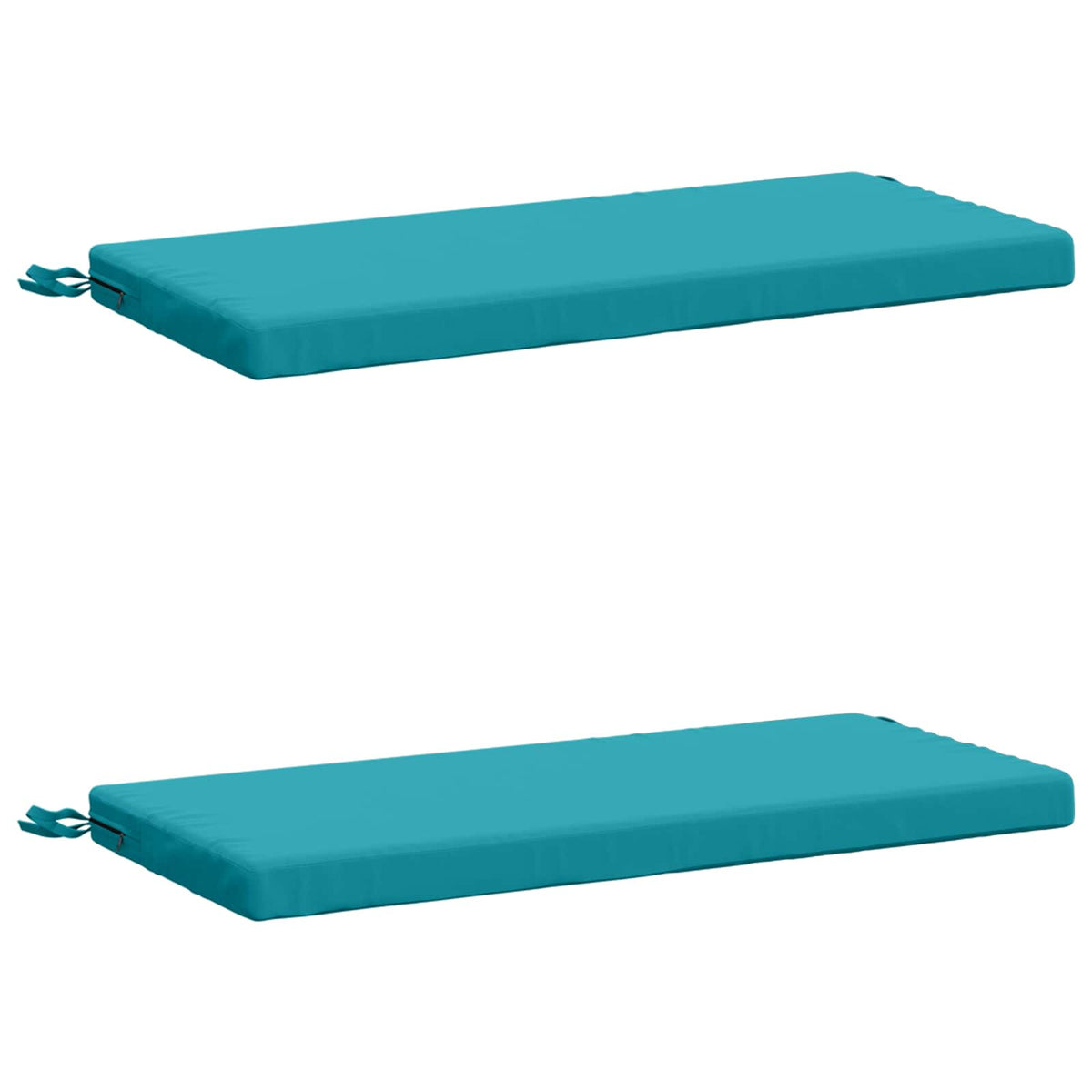 2-delige Bankkussens SOEST 2 st 100% Polyester Turquoise
