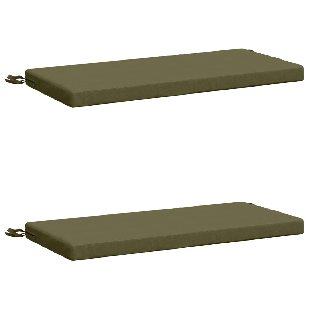 2-delige Bankkussens SOEST 2 st 100% Polyester Olijfgroen