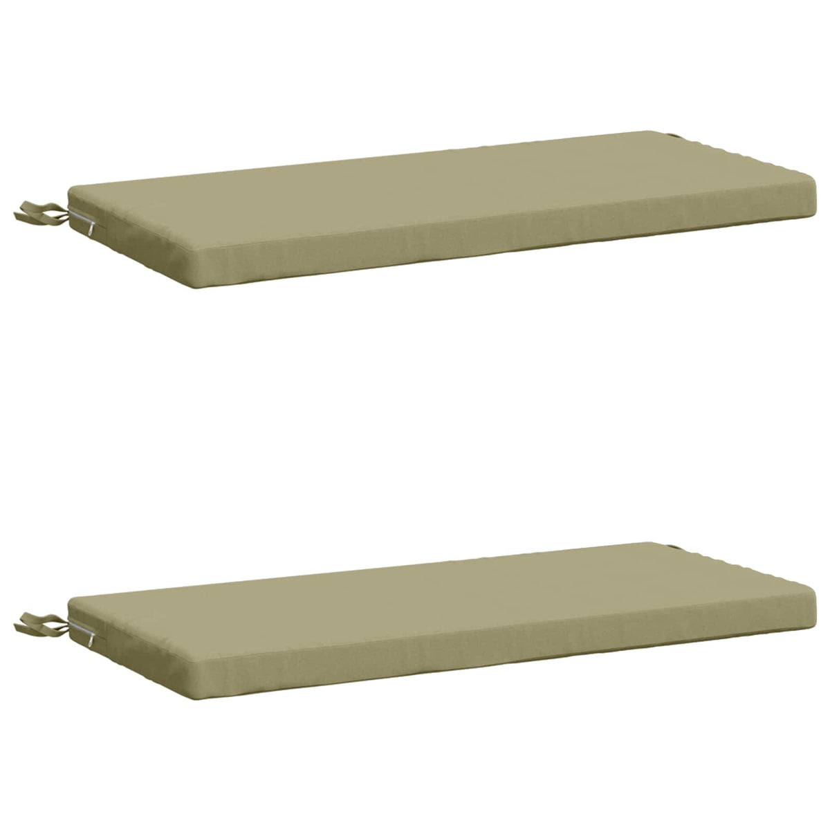 2-delige Bankkussens SOEST 2 st 100% Polyester Lichtgroen