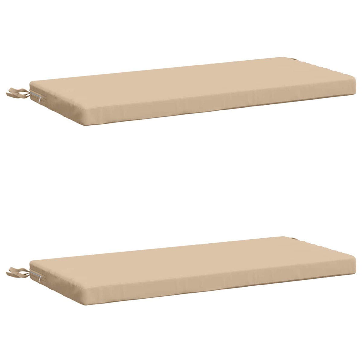 2-delige Bankkussens SOEST 2 st 100% Polyester Crèmekleurig