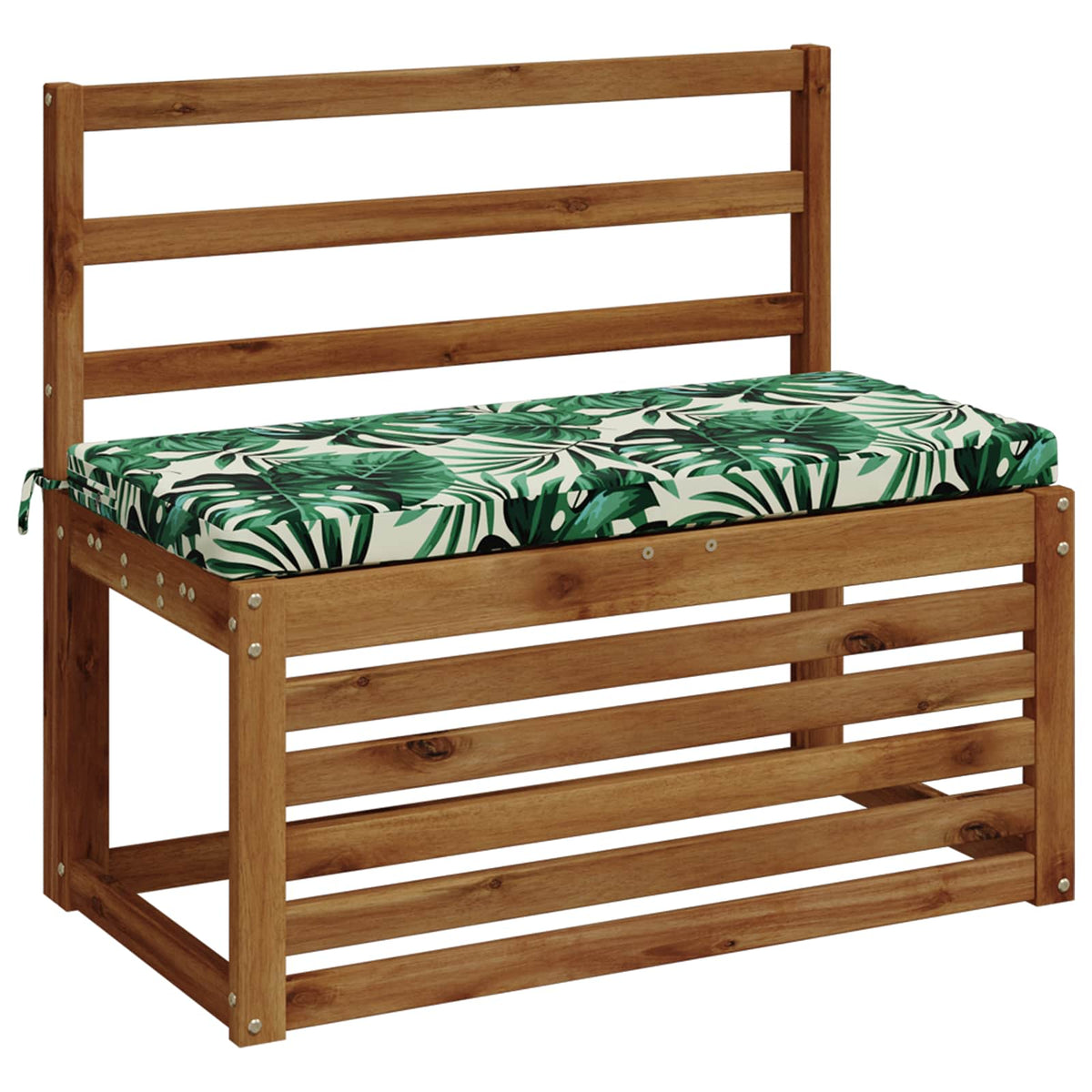 Bankkussen SOEST 100% Polyester Bladpatroon 80 x 40 x 5 cm