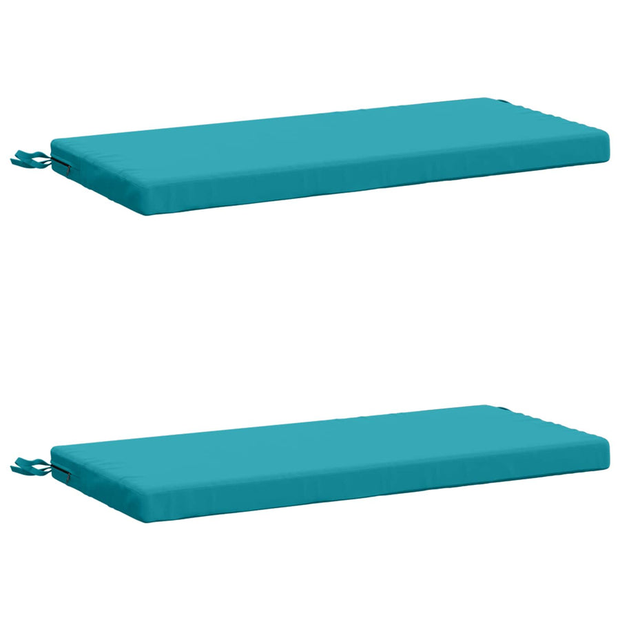 2-delige Bankkussens SOEST 2 st 100% Polyester Turquoise