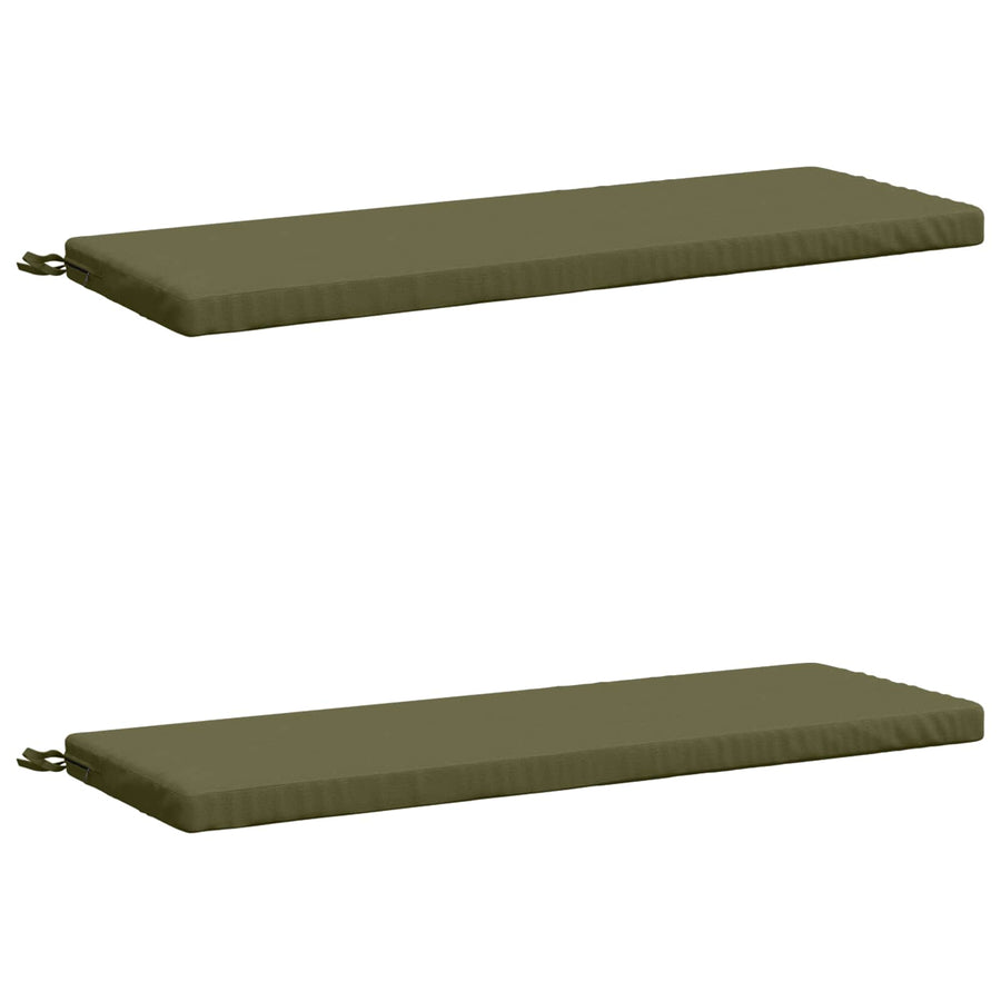 2-delige Bankkussens SOEST 2 st 100% Polyester Olijfgroen