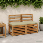 Bankkussen 120x40x5 cm lichtgroen polyester