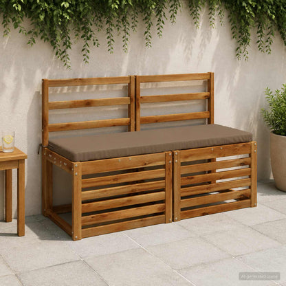 2-delige Bankkussens SOEST 2 st 100% Polyester Taupe