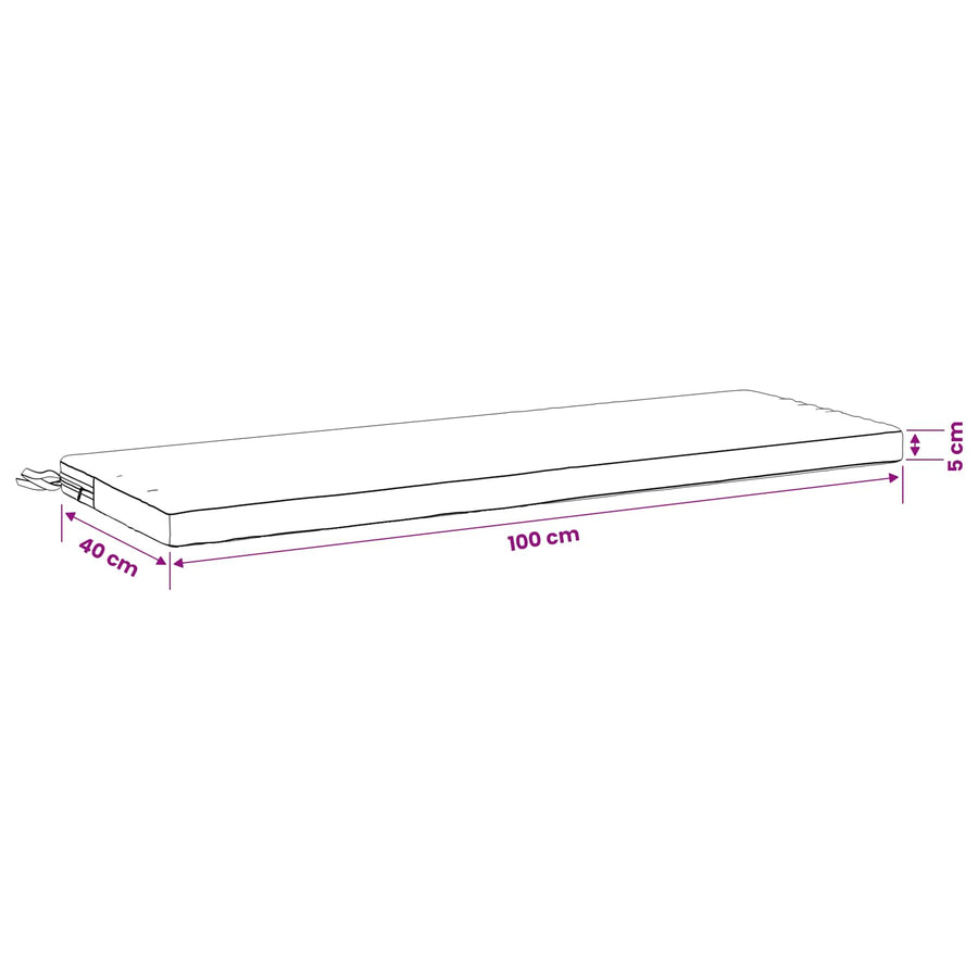 Bankkussen SOEST 100% Polyester Zand 100 x 40 x 5 cm