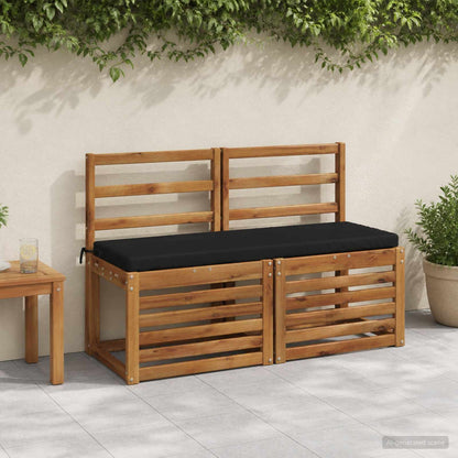 Bankkussen SOEST 100% Polyester Zwart 110 x 40 x 5 cm