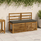 Bankkussen 100x40x5 cm antraciet polyester
