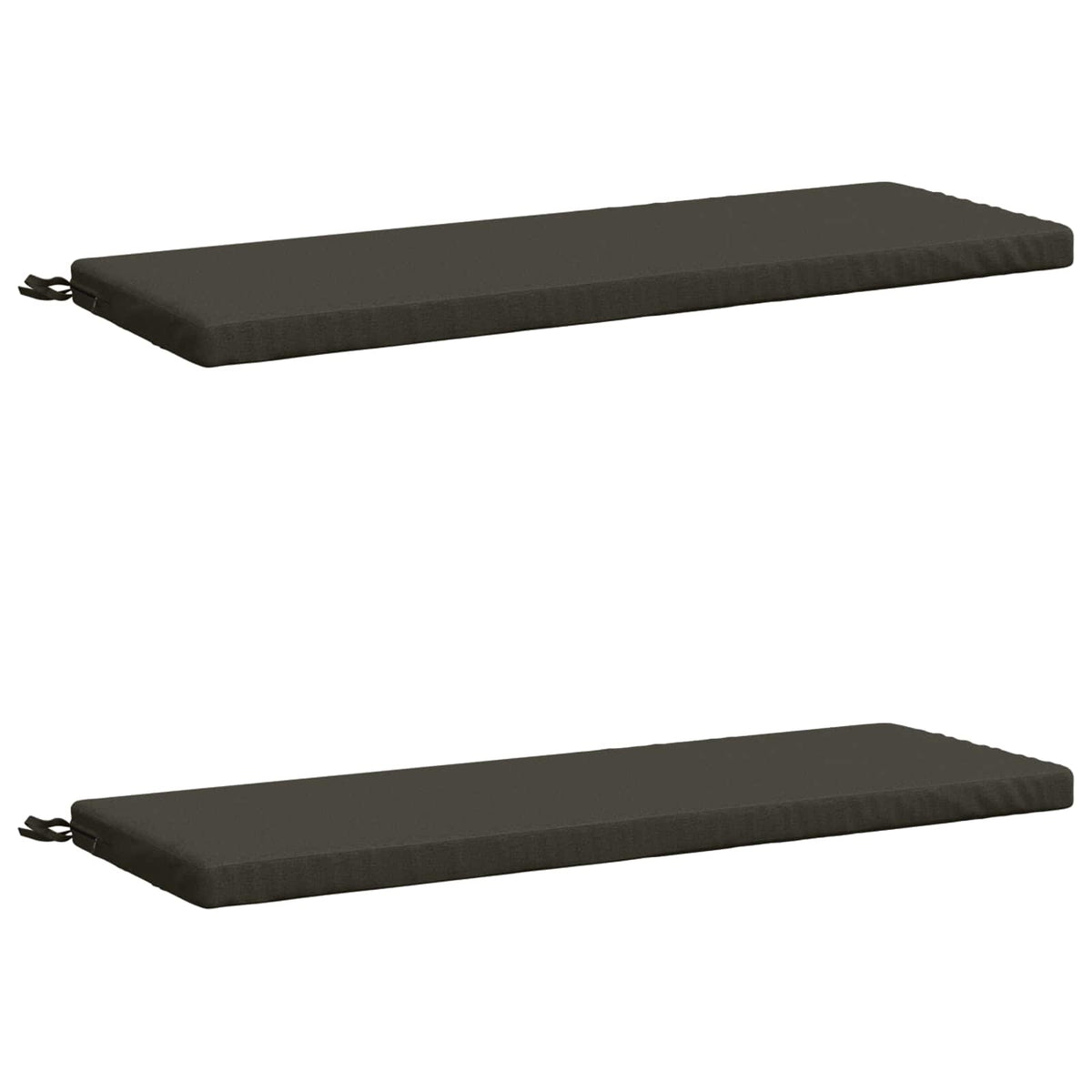 2-delige Bankkussens SOEST 2 st 100% Polyester Antraciet