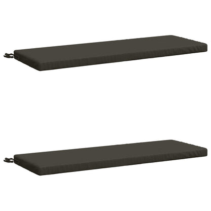 2-delige Bankkussens SOEST 2 st 100% Polyester Antraciet