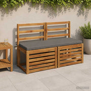 Bankkussen grijs 110 x 40 x 5 cm polyester