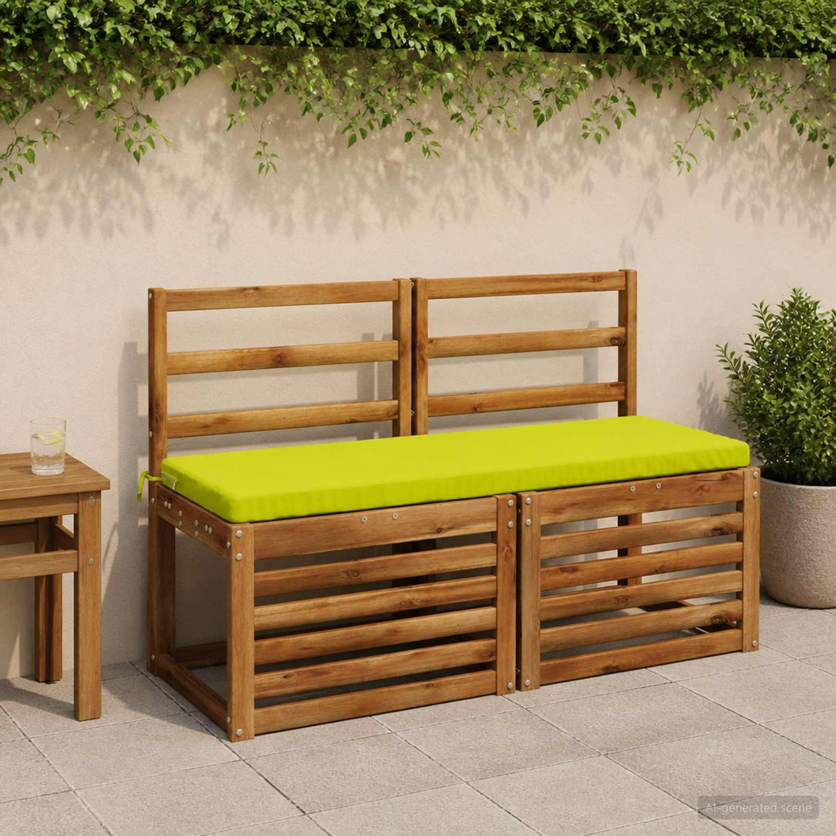 Bankkussen SOEST 100% Polyester Helder groen 120 x 40 x 5 cm