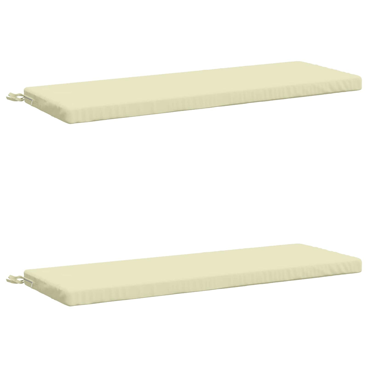 2-delige Bankkussens SOEST 2 st 100% Polyester Crèmekleurig