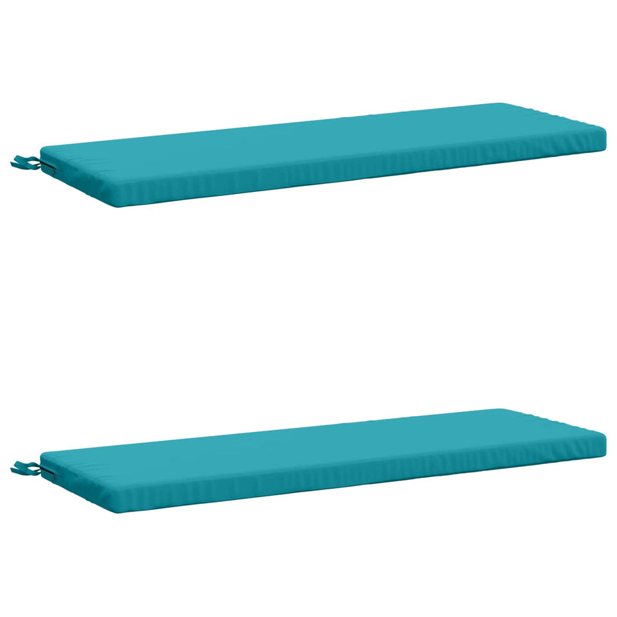 2-delige Bankkussens SOEST 2 st 100% Polyester Turquoise