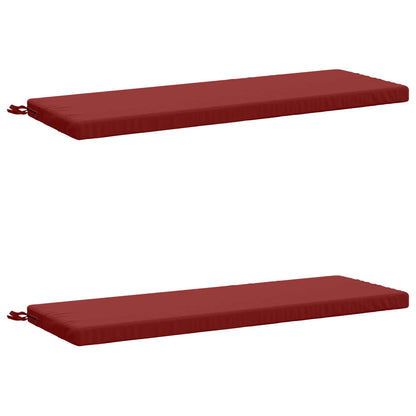 2-delige Bankkussens SOEST 2 st 100% Polyester Wijnrood