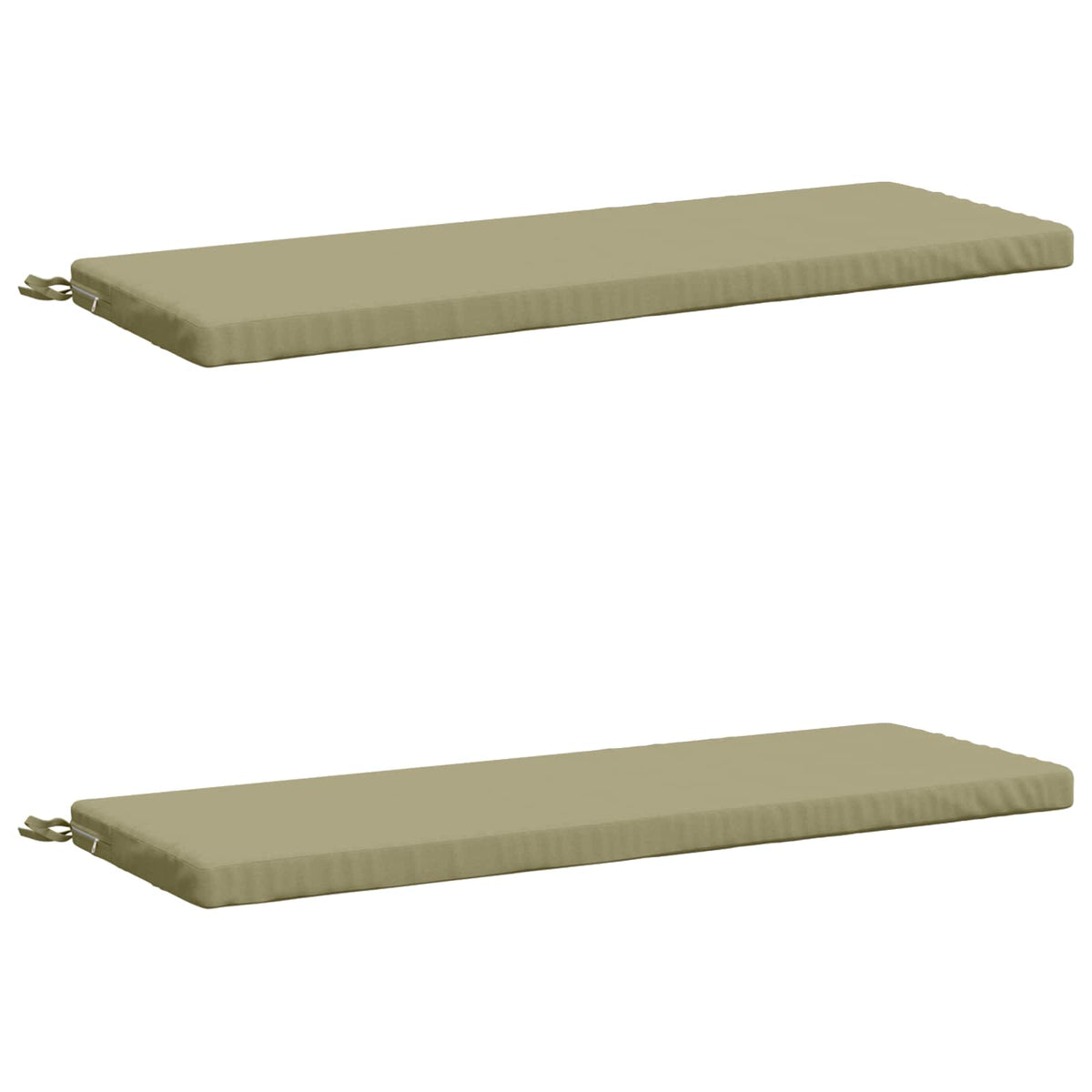 2-delige Bankkussens SOEST 2 st 100% Polyester Lichtgroen