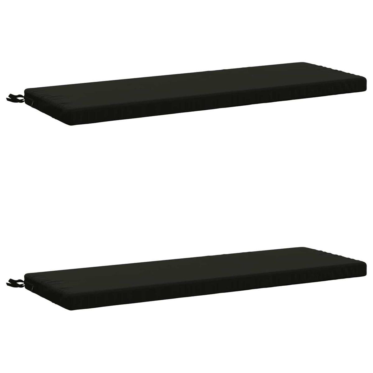 2-delige Bankkussens SOEST 2 st 100% Polyester Zwart