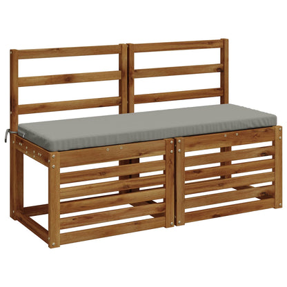 2-delige Bankkussens SOEST 2 st 100% Polyester Grijs