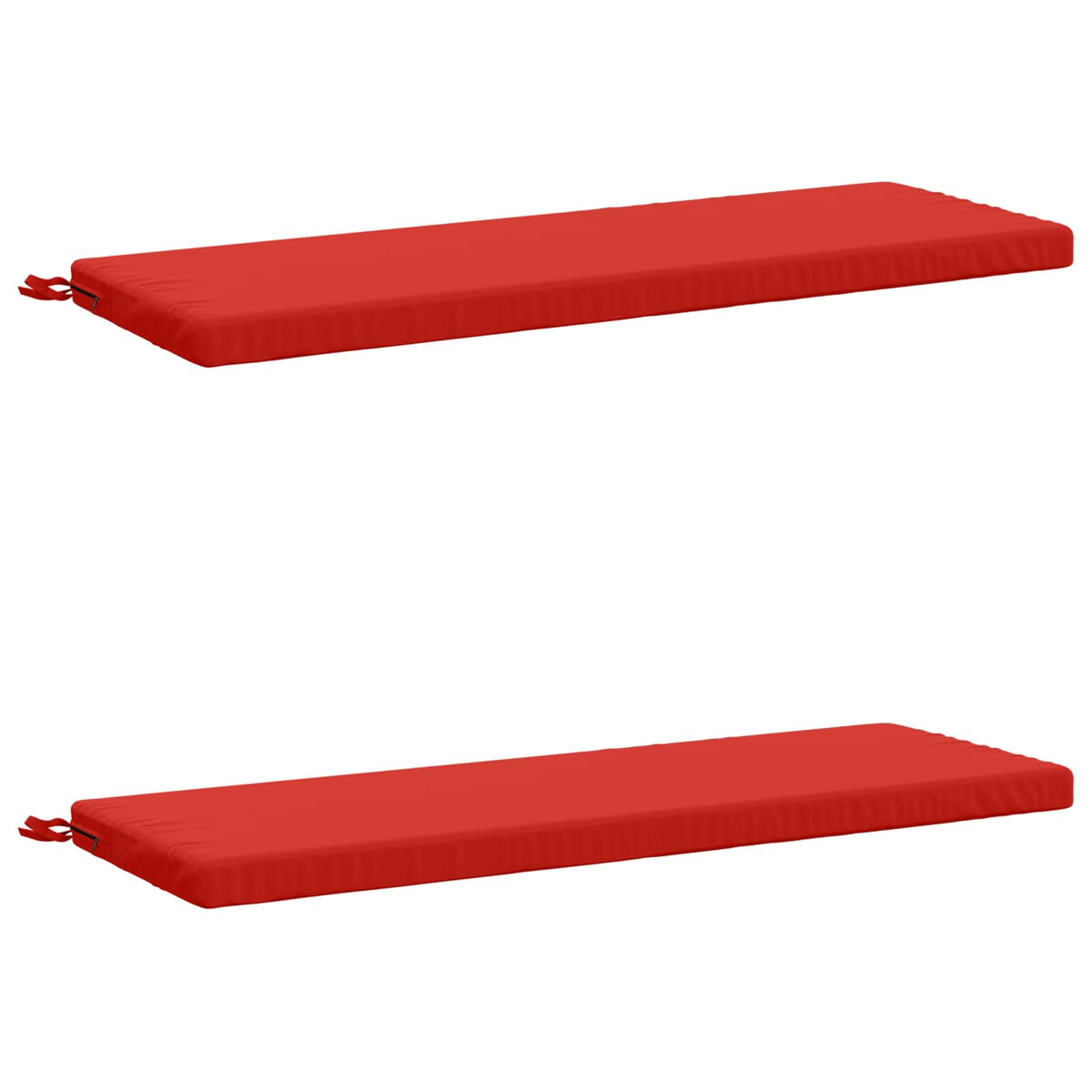 2-delige Bankkussens SOEST 2 st 100% Polyester Rood