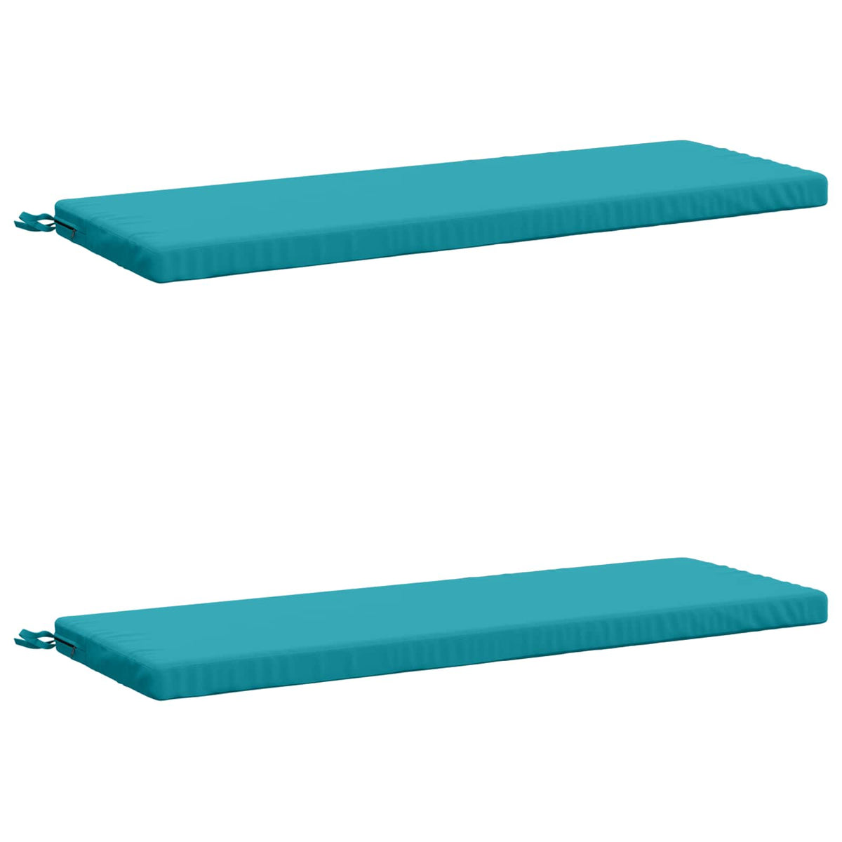 2-delige Bankkussens SOEST 2 st 100% Polyester Turquoise